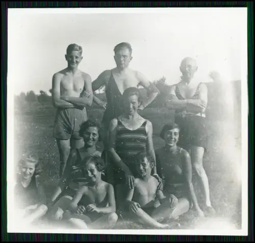 12x Foto - Licher Waldschwimmbad Badesee bei Gießen Untere Albacher Teich 1930er