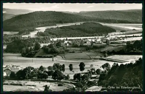 Foto AK Ober Orke Vöhl Ederbergland Gasthof Pension Heinrich Freund Frankenberg