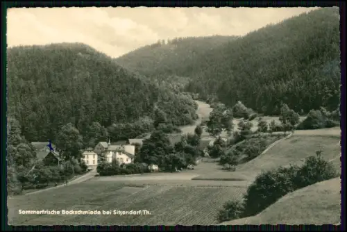Foto AK Sitzendorf Thüringen - Sommerfrische Bockschmiede - Blick in das Waldtal