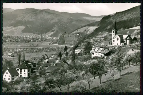Foto AK - Fischerbach bei Haslach Kinzigtal - mit Kirche, Talblick und Ortsmotiv