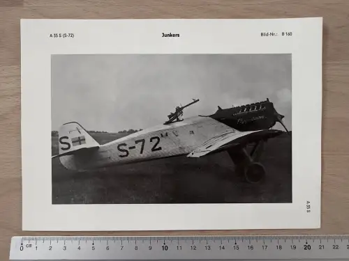 Junkers Ju A 35 S, Kennung S-72, Flugzeug- und Motorenwerke A.G. Dessau, 1928