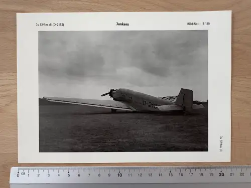 Junkers Ju 52/1m di D-2133, Frachtflugzeug - und Motorenwerke A.G. Dessau, 1930