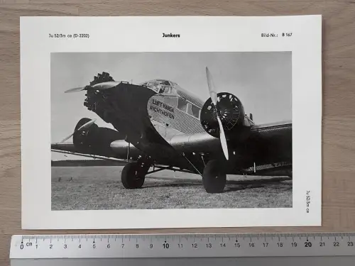Junkers Ju 52/3m ce D-2202 Richthofen, Verkehrsflugzeug Werke A.G. Dessau, 1932