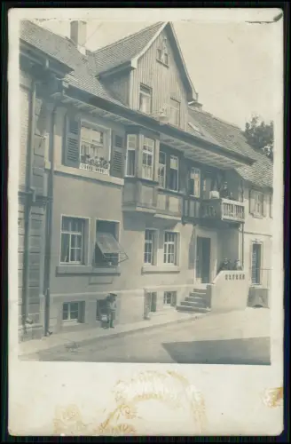 Echt Foto AK - Fassade Wohnhaus 1900-10 - Dorf in BW bei Stuttgart - um 1910
