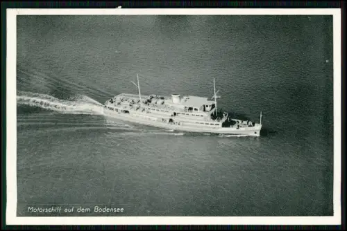 AK Motorschiff (MS) Baden - Fahrgastschiff Bodensee-Schiffsbetriebe BSB Luftbild