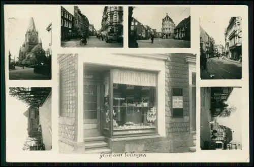 Foto AK Geschäft in Solingen von Bernhard Brocke - Stollwerck Schokolade 1930er