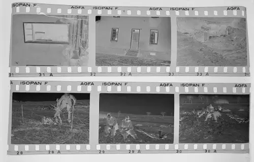 6x Orig. Negative - Bunker Shelter Maginot-Linie -Elsass Lothringen Belgien 1941