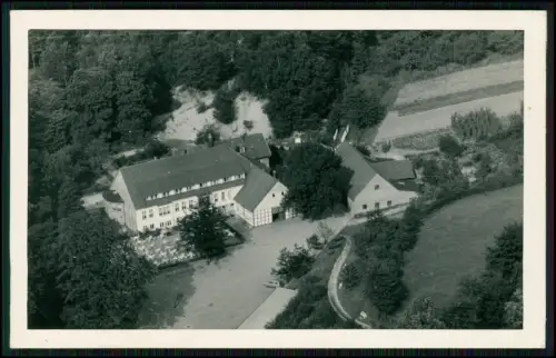 Foto AK - Berghotel Quellental Bielefeld Steinhagen - Luftbild der Hotelanlage