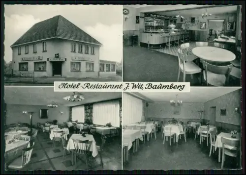 AK - Baumberg Monheim Rhein - Hotel Restaurant Zum Schwan - Grenze zu Langenfeld