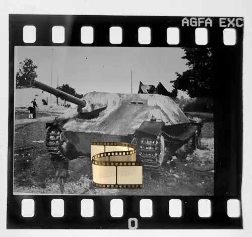 Dia AGFA EXC - Panzer Tank - Jagdpanzer 38(t) Hetzer - 1944 Wehrmacht - 2. WK