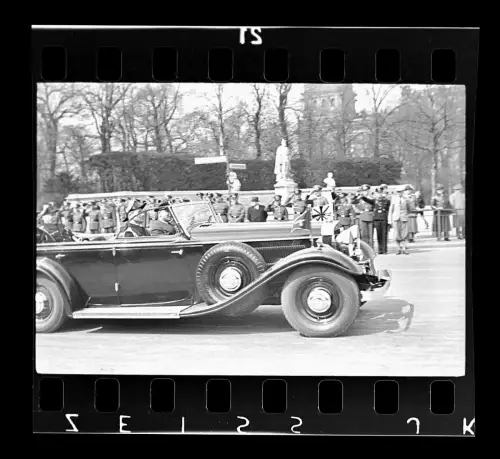 Orig. Negativ - Auto PKW - Luxuriöser Horch 500 B -  Berlin Wehrmacht - 1939-41