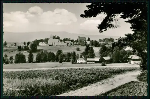 Echt Foto AK Thumsenreuth Krummennaab Oberpfalz - Dorfpanorama Kirche Häuser uvm