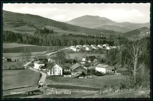 Echt Foto AK - Zackermühle am Hohen Bogen im Bayr. Wald - Bauernhöfe Häuser uvm.