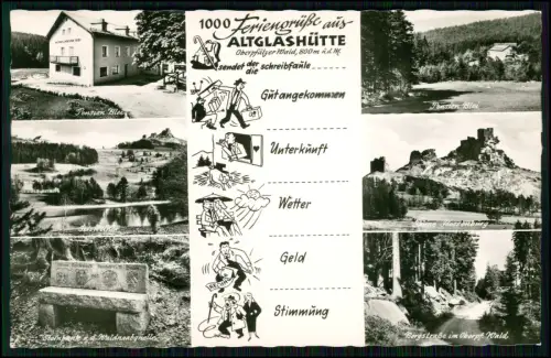 AK Altglashütte Pfälzer Wald Pension Blei Flossenbürg Waldnaabquelle Bergstraße