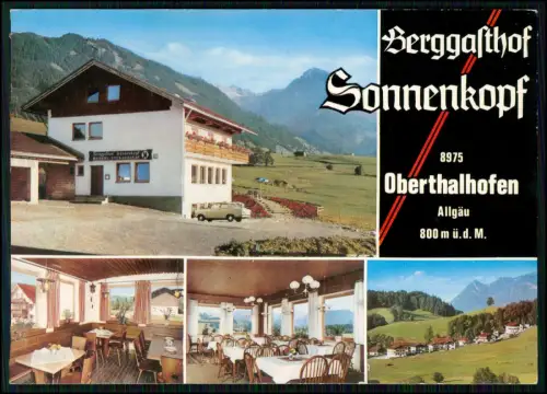AK - Oberthalhofen bei Fischen im Allgäu - Berggasthof Sonnenkopf Gastraum Alpen