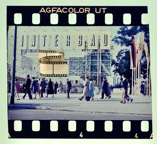 Agfacolor Dia - Interbau 1957 West-Berliner Hansaviertel - Architektur-Highlight