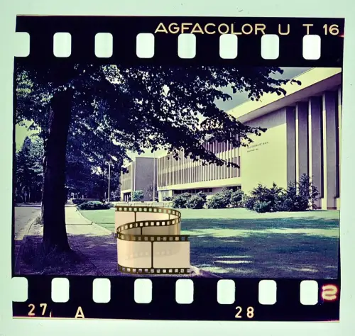 Agfacolor Dia - Berlin Dahlem - Henry-Ford-Bau Freie Universität Berlin 1950er