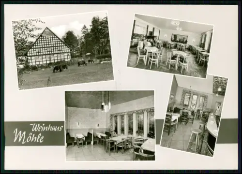 AK - Bad Oeynhausen Volmerdingsen - Weinhaus Möhle - Gastraum Café Pferde Garten