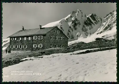 Foto AK - Oberwalderhütte Berghütte in Heiligenblut am Großglockner, Österreich