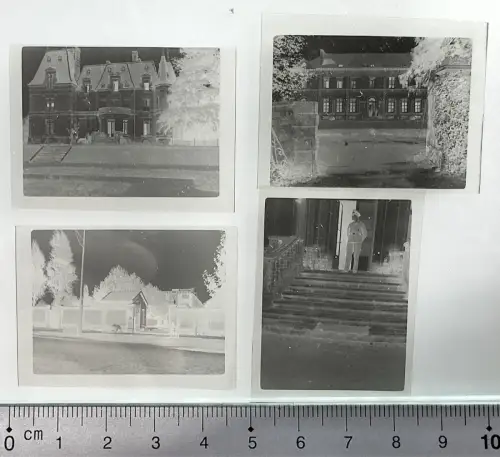7x Orig. Negativ - Wehrmacht Soldaten Luftwaffe - in Frankreich oder Belgien