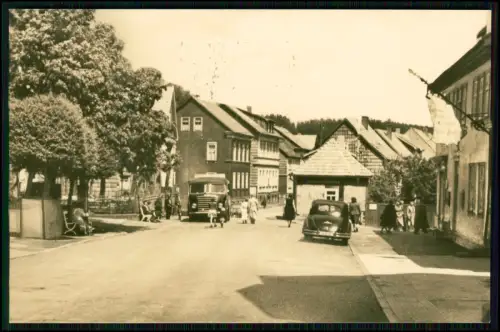 3x Foto AK - Finsterbergen Thüringer Wald DDR Karten Hauptstraße Kurhaus Ziegen