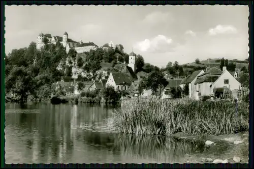 Echt Foto AK - Harburg an der Wörnitz - Häuser Flussufer - Romantischen Straße