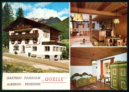 Foto AK - Sankt Magdalena in Gsies, Pustertal, Südtirol - Gasthof Pension Quelle