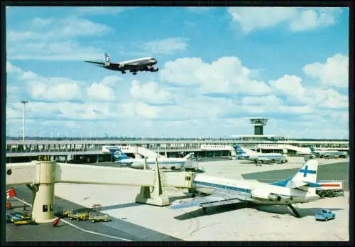 Foto AK Amsterdam Schiphol Flughafen KLM Finnair Flugzeuge Terminal Kontrollturm