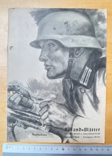 Heft - Roland-Blätter - Illustration mit dem Titel Soldat Bunkerstürmer