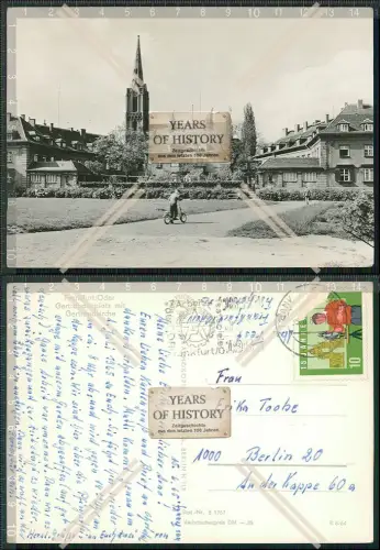 Foto AK Frankfurt Oder Gertraudenplatz u. St.-Gertraud-Kirche Oder Lebus DDR 