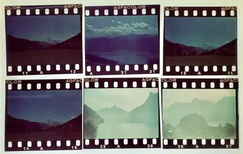 9x Farbdias - Traunsee Salzkammergut Gmunden Ebensee - Traunstein Alpen See uvm.