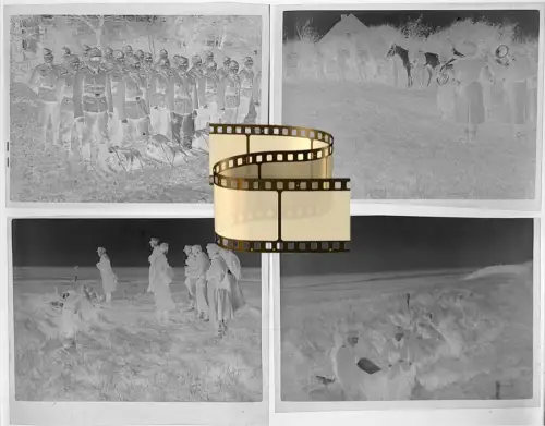 8x Orig. Negativ 6x4 - Wehrmacht deutsche Soldaten - Ostfront Ansichten