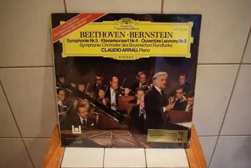 Beethoven* · Bernstein* / Symphonie-Orchester des Bayerischen Rundfunks / Claudio Arrau – Symphonie Nr. 5 · Klavierkonzert Nr. 4 · Ouvertüre Leonore Nr. 3