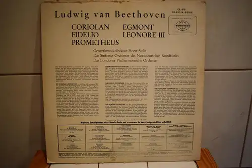  Beethoven*, Das Sinfonie-Orchester des Nordeutschen Rundfunks*, Das Londoner Philharmonische Orchester*, Horst Stein – Beethoven Ouvertüren