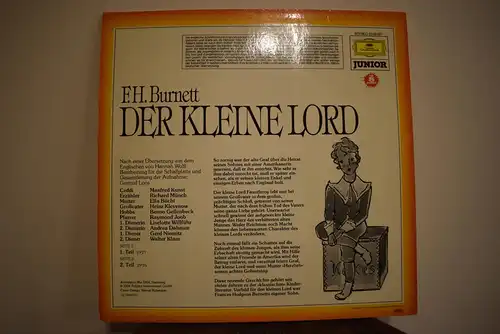 F.H. Burnett, Richard Münch, Manfred Kunst, Ella Büchi – Der Kleine Lord   Hörspiel ab 8 Jahre 