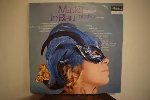 Maske in blau/Polenblut 