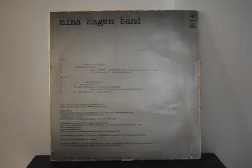 Nina Hagen Band – Unbehagen