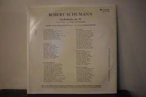 Robert Schumann, Dietrich Fischer-Dieskau – Liederkreis Op. 39 (Nach Gedichten Von Joseph Von Eichendorff)