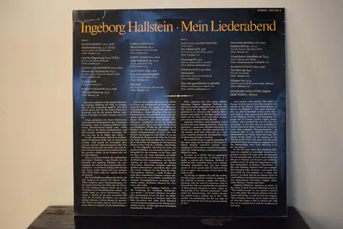 Ingeborg Hallstein – Mein Liederabend