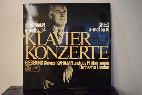 Schumann*, Grieg* - Gieseking* - Karajan*, Philharmonia Orchestra London* – Klavierkonzerte