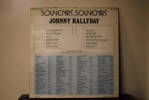 Johnny Hallyday – "Souvenirs, Souvenirs"