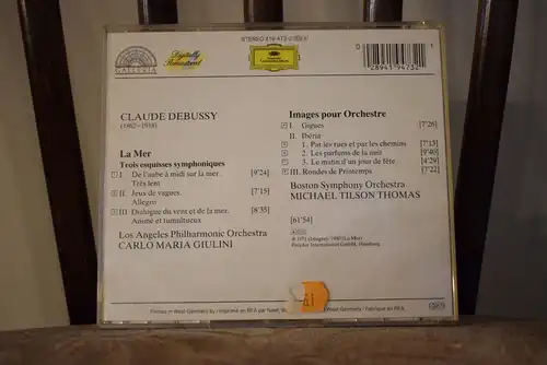 Claude Debussy / Carlo Maria Giulini, Los Angeles Philharmonic Orchestra, Michael Tilson Thomas, Boston Symphony Orchestra – La Mer - Images