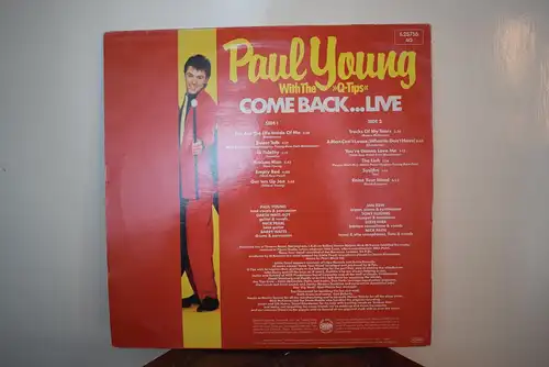 Paul Young With The Q-Tips* – Come Back...Live