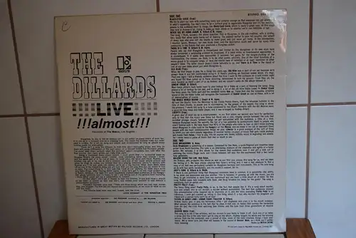 The Dillards – Live!!!! Almost!!!   Rares Original von 1968!