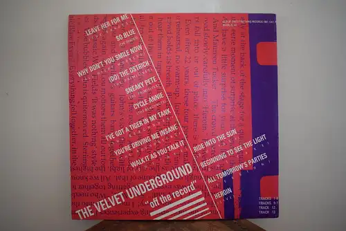 The Velvet Underground ‎– Off The Record