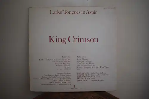 King Crimson ‎– Larks' Tongues In Aspic