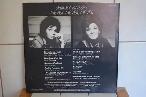  Shirley Bassey ‎– Never, Never, Never