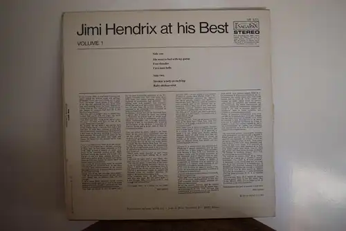 Jimi Hendrix ‎– Jimi Hendrix At His Best (Volume 1)