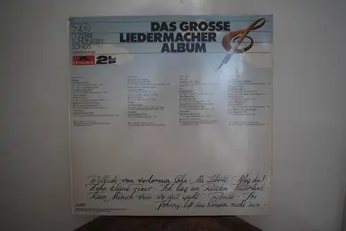  Das Grosse Liedermacher Album