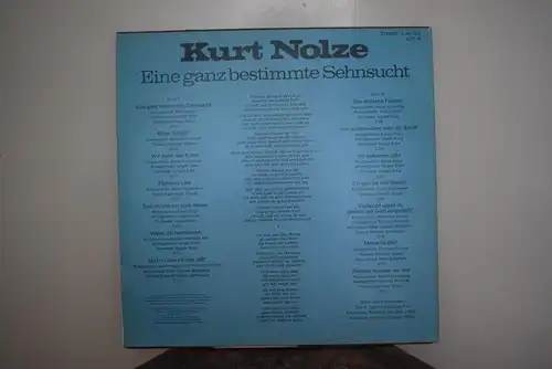 Kurt Nolze ‎– Eine Ganz Bestimte Sehnsucht